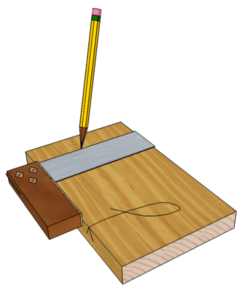 'Fish' in marking the face edge and face side